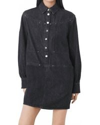 Suncoo - Calixt Short Denim Dress - Lyst