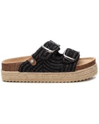 Xti - Footbed Jute Wrapped Platform Sandals By - Lyst