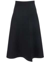 Theory - A Line Mid-Waist Compact Flared Skirt - Lyst