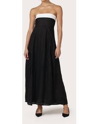 LUSANA - Alora Linen Maxi Dress - Lyst