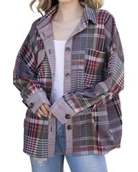 Elli - Plaid Shacket - Lyst