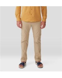 Mountain Hardwear - Basin Trek Pants Moab Tan Stretch Straight Leg Ddr1515 - Lyst
