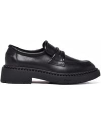 Ash - Platform Leather Loafers - Lyst