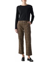 AMO - Lillian Plaid Corduroy Pants - Lyst