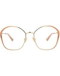 Chloé - Round-Frame Metal Optical Frames - Lyst