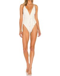Devon Windsor - Belle Full Piece Swimsuit - Lyst