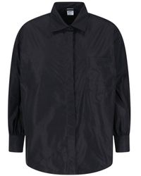 Aspesi - Timeless Shirt With Pointed Collar And Curved Hemline - Lyst