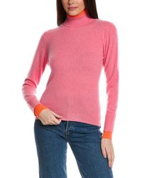 Brodie Cashmere - Contrast Cashmere Sweater - Lyst