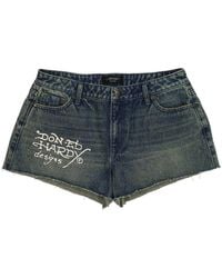 Ed Hardy - Heart Dagger Denim Short - Lyst