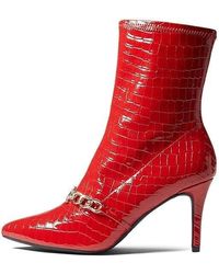 Juicy Couture - Tommi Size 6 Snakeskin Pointed Toe Ankle Boots Khd721 - Lyst