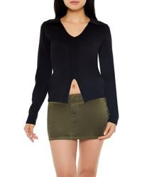 Forever 21 - Ribbed Split-Hem Sweater - Lyst