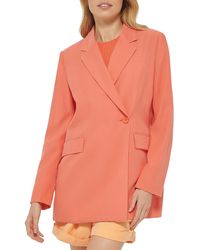 DKNY - Woven Long Sleeves Two-button Blazer - Lyst