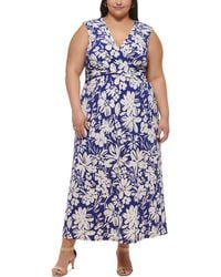 Jessica Howard - Plus Printed Polyester Maxi Dress - Lyst