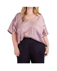 Eesome - V-Neck Flowy Blouse - Lyst