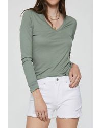 Another Love - Sophie Rib Long Sleeve Tee - Lyst