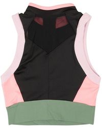 Nike - Arctic Pink Polyester 7 Green Heatwave Crop Top - Lyst