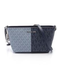 Michael Kors - Jet Set Travel Coated Canvas Leather Shoulder Bag Weekend Bag - Lyst