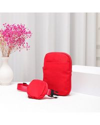 Fashnzfab - Solid Nylon Sling Bag 4.75" X 1.2" X 7.5" Crossbody Bag - Lyst