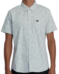 RVCA - That'Ll Do Printed Short Sleeve Top - Lyst