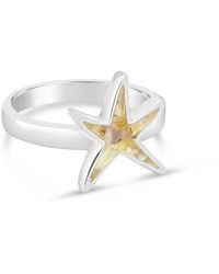 Dune - Delicate Starfish Shaped Ring - Lyst