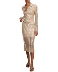 Veronica Beard - Meryl Sequin Long Sleeve Blouse - Lyst