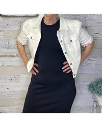 Sadie & Sage - Clear Eyes Crop Denim Jacket - Lyst
