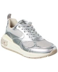 Ferragamo - Leather & Mesh Sneaker - Lyst