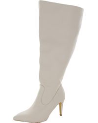 FASHION TO FIGURE - Faux Leather Pointed Toe Knee-high Boots - Lyst