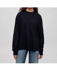 RE/DONE - Long Sleeve Boyfriend Tee - Lyst