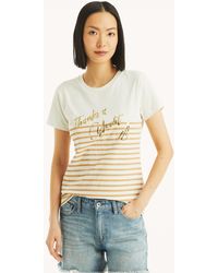 Nautica - Sequin Thanks A Yacht Graphic T-Shirt - Lyst