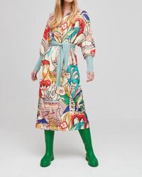 Aldo Martin's - Print Knit Midi Dress In Ivory/multi - Lyst
