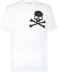 Philipp Plein - T-Shirt Round Neck Ss Skull & Bones - Lyst