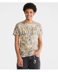 Aéropostale - Nyc Forest Camo Appliqué Graphic Tee - Lyst
