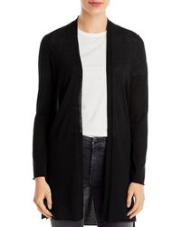 Eileen Fisher - Long Cardigan Breathable Solid Cardigan Sweater - Lyst