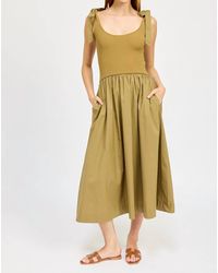 En Saison - Wren Mixed Media Midi Dress - Lyst
