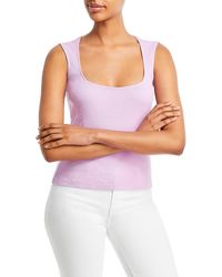 Monrow - Ribbed Casual Tank Top - Lyst