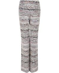 Missoni - Zig Zag Patterned Flared-Leg Pants - Lyst