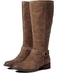 Born - Saddler Boot Taupe Distresed Suede - Lyst