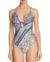 Nanette Lepore - Scarf Patchwork Goddess One Piece - Lyst
