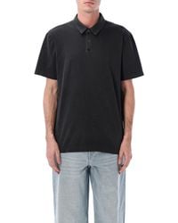 James Perse - Sueded Cotton Polo - Lyst