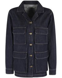 Semicouture - Cesira Classic Button-Front Shirt Jacket - Lyst