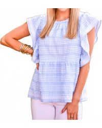 marie - Sally Gingham Top - Lyst