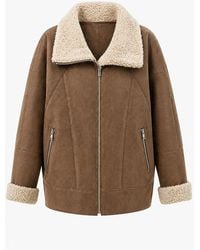 Alaska® Outerwear - Genuine Shearling Lamb Leather Jacket - Lyst