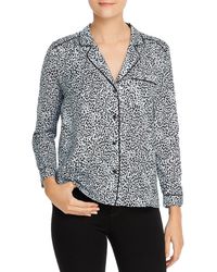 Cupcakes And Cashmere - Satin Leopard Blouse - Lyst