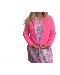 Lulu-B - Button Front Long Sleeve Travel Jacket - Lyst