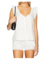 Sanctuary - Time Off Shell V-Neck Top - Lyst