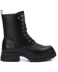 Xti - Combat Booties - Lyst