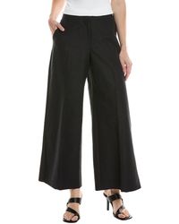 Lafayette 148 New York - Franklin Silk & Linen-blend Wide Leg Ankle Pant - Lyst