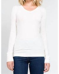 Crown Jewel - Luxx V-Neck Tee - Lyst