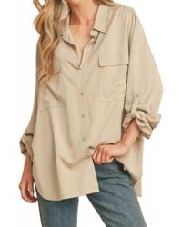 Dress Forum - Tencel Oversized Button Down Shirt - Lyst